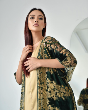 GHITA Kimono Layered Two-Piece Kaftan