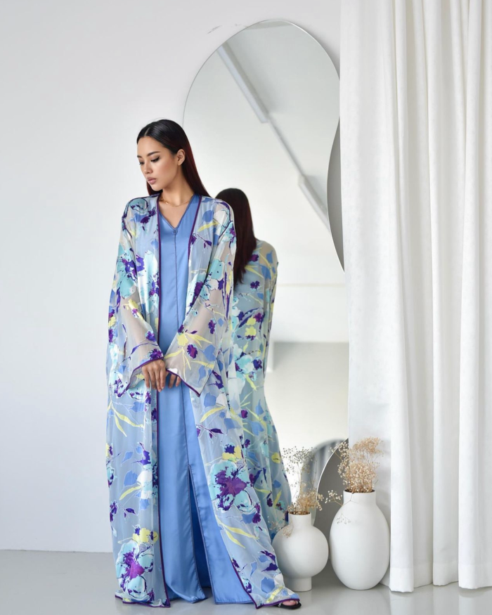 SHAMA Kimono Layered Two-Piece Kaftan
