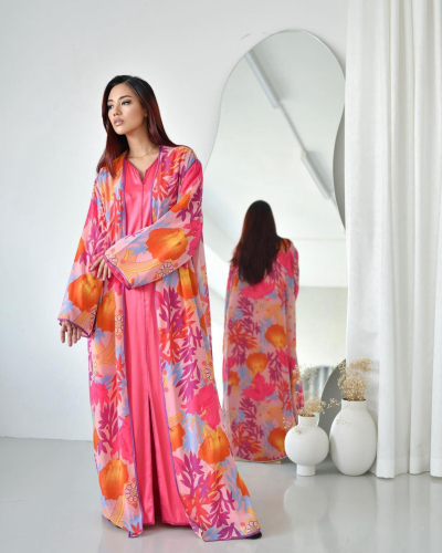 ZAHRA Kimono Layered Two-Piece Kaftan