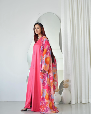 ZAHRA Kimono Layered Two-Piece Kaftan